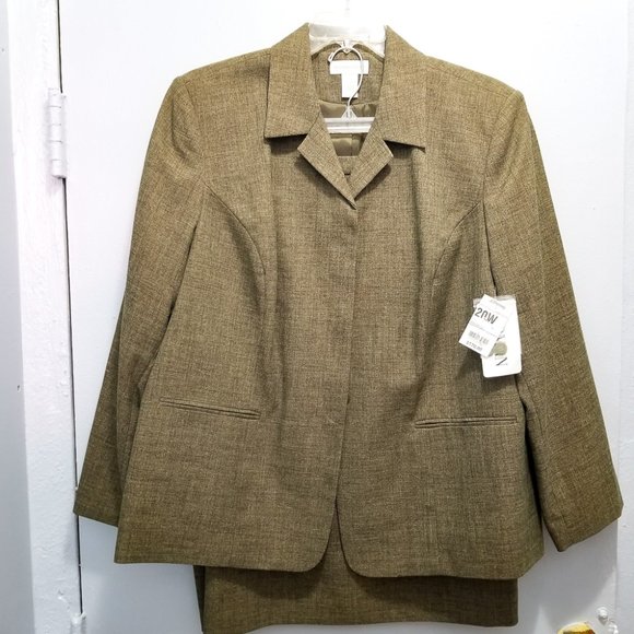 Worthington Jackets & Blazers - Worthington Plus Size 20W Green Blazer Skirt Suit